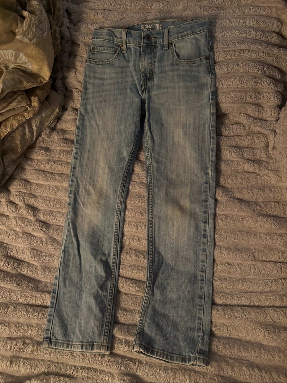 Signature by Levi Strauss Light Blue Straight Leg Jeans